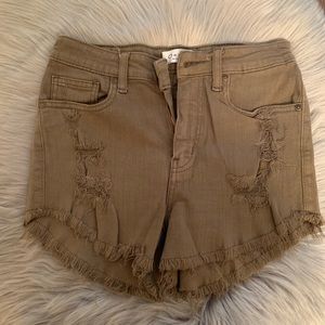 Francesca’s olive green shorts